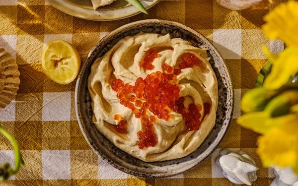 Taramasalata with salmon caviar