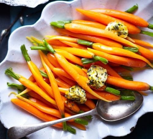 Tarragon & mustard carrots