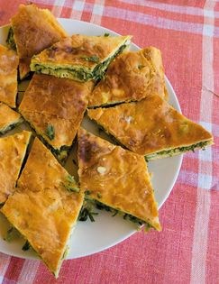 Tarragon and egg pie (Tarkhunis ghvezeli)
