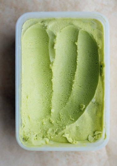 Tarragon and olive oil ice cream 
