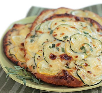 Tarragon pizza bianca
