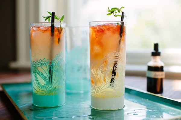 Tarragon tequila swizzle