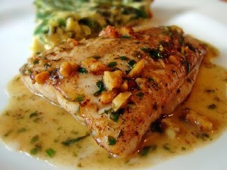 Tarragon walnut brown butter sauce