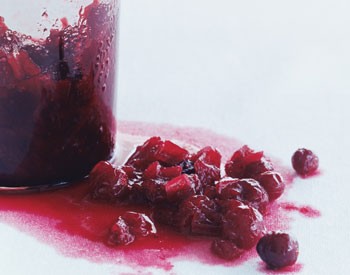 Tart cranberry-onion relish