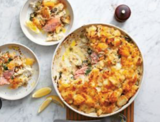 Tartare fish pie