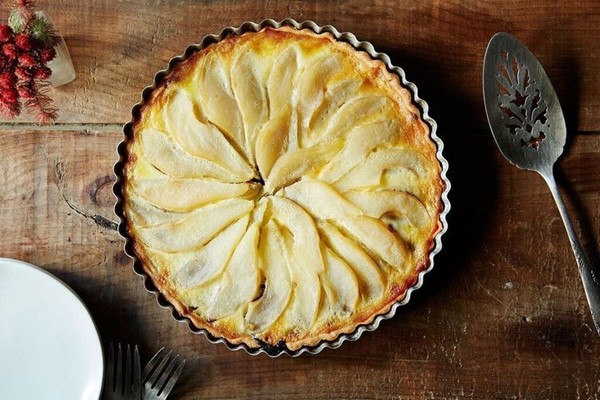 Tarte aux poires et chocolat