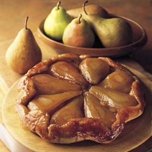 Tarte Tatin of winter pears