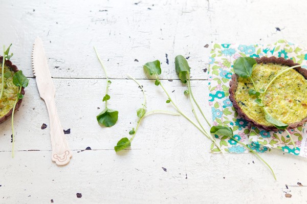 Tartelettes aux légumes verts