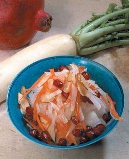 Tashkent daikon & pomegranate salad