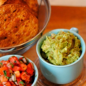 Tastes-like-fried tortillas with Andy’s guacamole