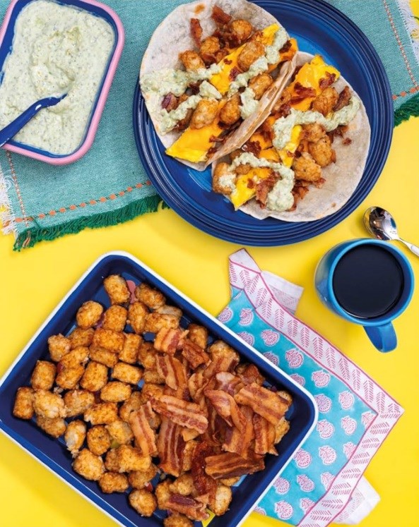 Tater Tot breakfast tacos