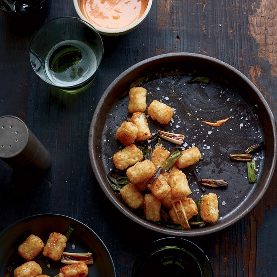 Tater Tots with spicy aioli