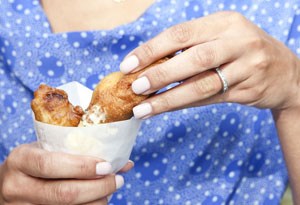 Tatsutage fried chicken with spicy yuzu mayonnaise