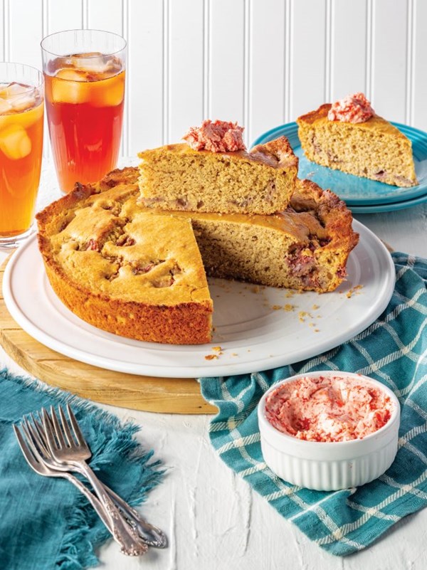 Tea-infused strawberry butter
