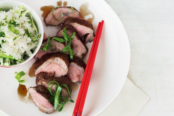 Tea-smoked duck
