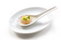 Tea-smoked lychees