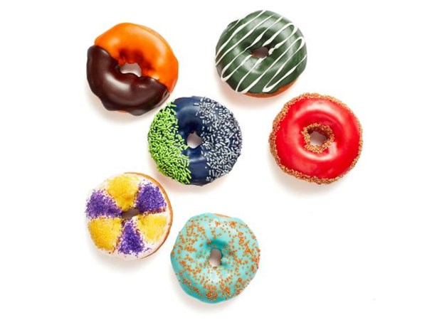 Team-color doughnuts