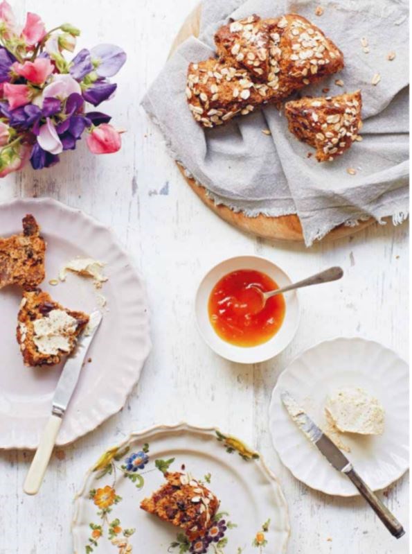 Teatime scone loaf with whipped cardamom and orange butter