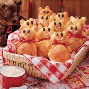 Teddy bear rolls