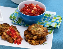 Tempeh and potato breakfast patties