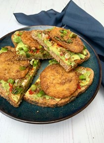 Tempeh on toast: quick and easy