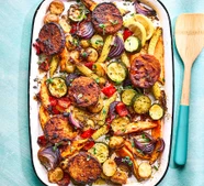Tempeh traybake