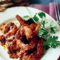 Tempered prawns
