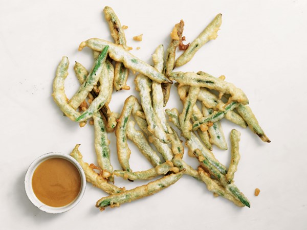 Tempura green beans