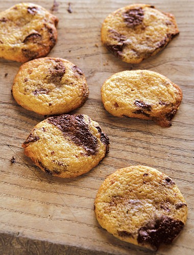 Ten-minute chocolate chip cookies
