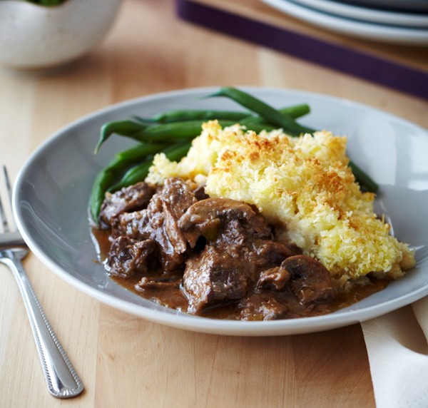 Tender beef potato top crunch 