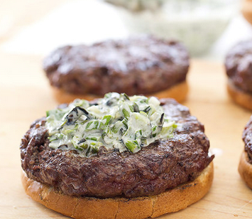 Tender, juicy grilled burgers