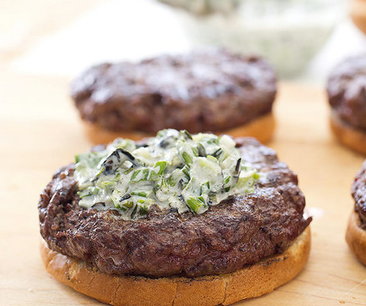 Tender, juicy grilled burgers