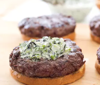 Tender, juicy grilled burgers