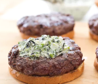 Tender, juicy grilled burgers