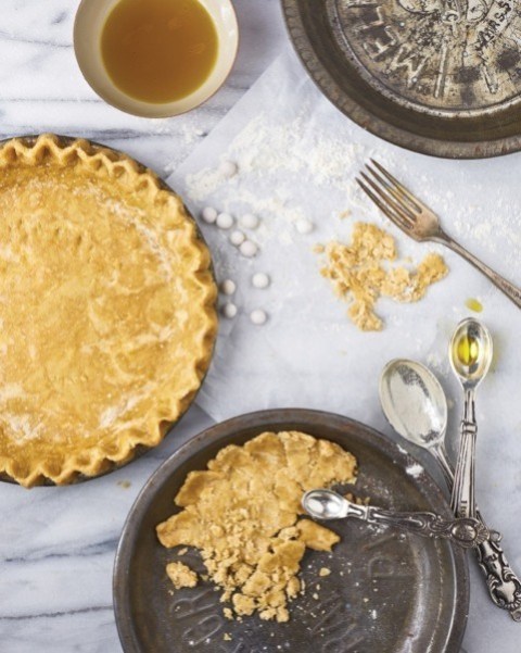 Tender olive oil pastry dough