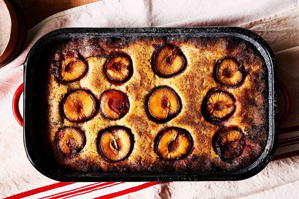 Tender plum and poppy seed cake (Szilvás pita)