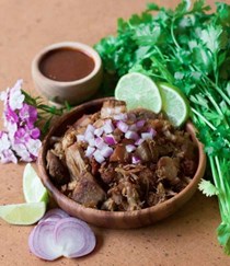 Tender pork "little meats" (Carnitas)