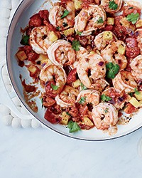 Tequila-chipotle shrimp