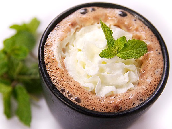 Tequila mint hot chocolate