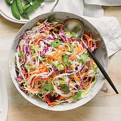 Tequila slaw with lime and cilantro