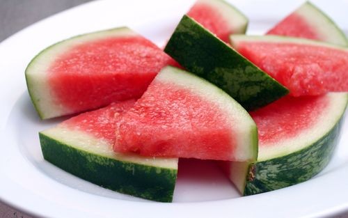 Tequila-soaked watermelon wedges