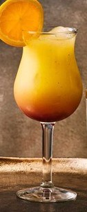 Tequila sunrise mocktail