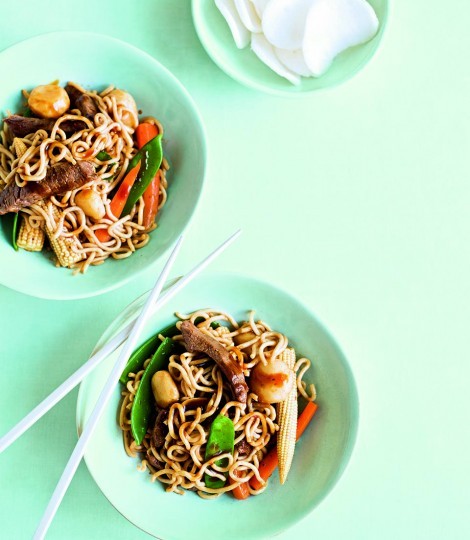 Teriyaki beef noodles