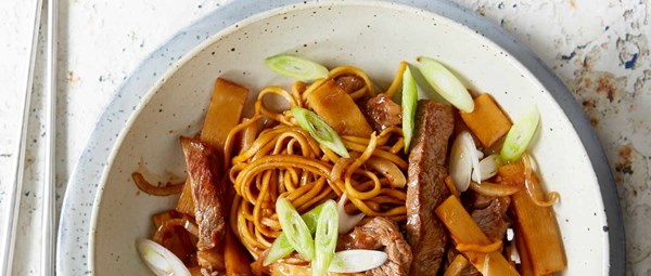 Teriyaki beef noodles