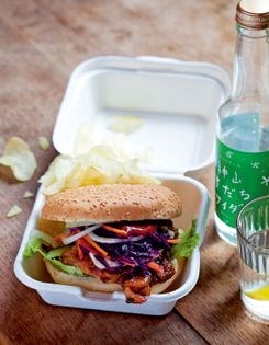 Teriyaki chicken burger