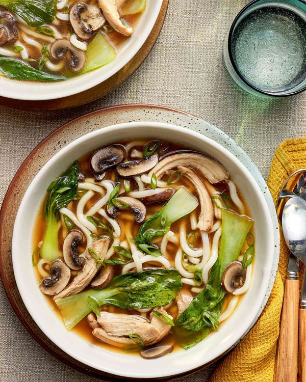 Teriyaki chicken noodle soup