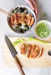 Teriyaki chicken on rice
