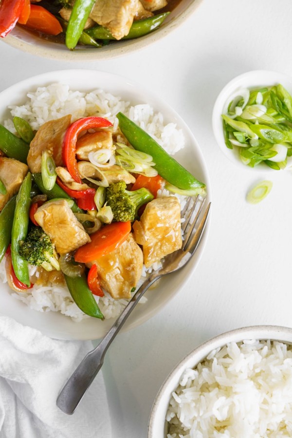 Teriyaki chicken stir fry