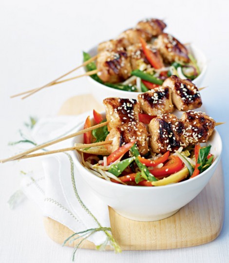 Teriyaki chicken with sesame vegetables