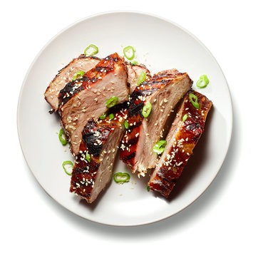 Teriyaki-grilled baby back ribs